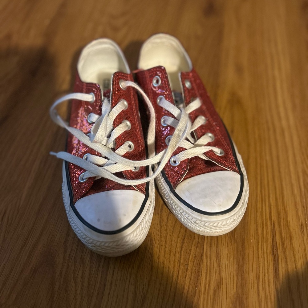 Women’s Red Canvas Sneakers